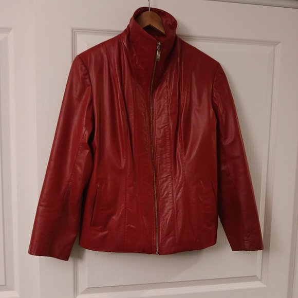 Red Leather Jacket - Picture 1 of 9